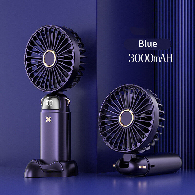 Portable Hand-held Fan Mini Folding Desk Fan Cooler Cooling USB Rechargeable