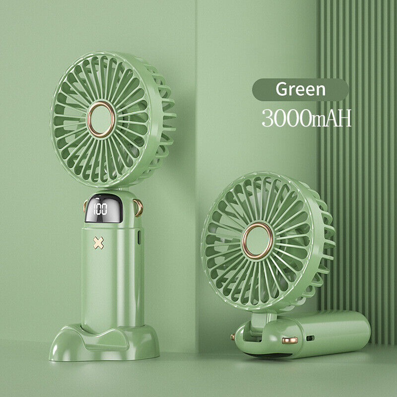Portable Hand-held Fan Mini Folding Desk Fan Cooler Cooling USB Rechargeable